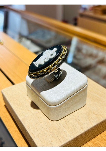 Antika Cameo Madalyon Gümüş Yüzük fiyatları