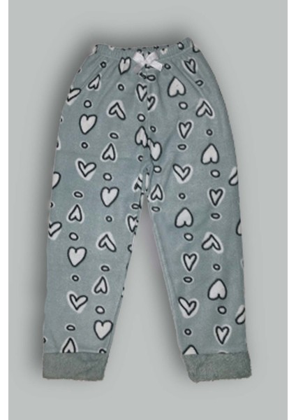 Kız Çocuk Penguenli Göz Bantlı Peluş Polarlı Pijama Takımı modelleri