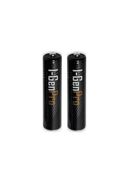 I-Gen Pro P102 2 Adet AAA 1100 mAh Şarj Edilebilir İnce Kalem Pil 1.2V Ni-MH Şarjlı Pil