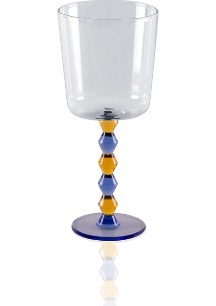 Bead Şarap Kadehi Mavi 300 ml