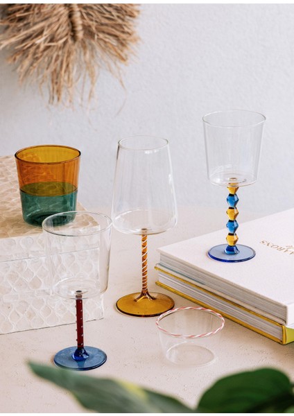 Bead Şarap Kadehi Mavi 300 ml modelleri
