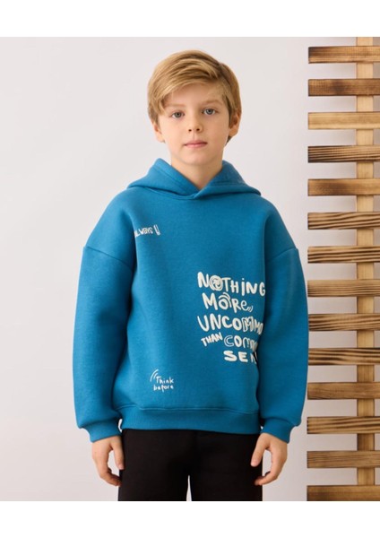 4-8 Yaş Arası 3 Iplik Şardonlu Erkek Çocuk Sweatshirt