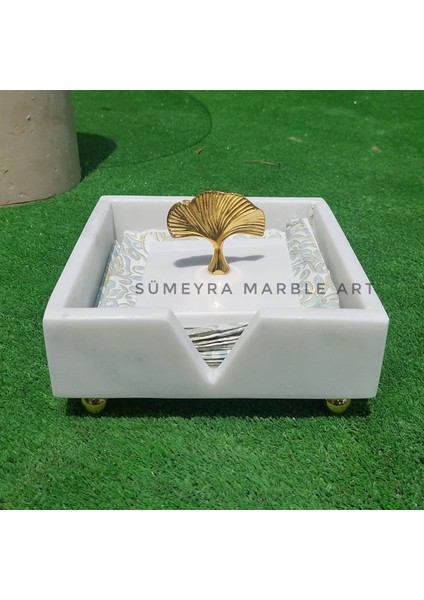 Dekoratif Doğal Mermer Peçetelik Kare fiyatları