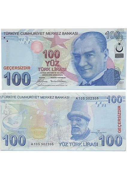 100 Tl 50 Adet Geçersiz Para