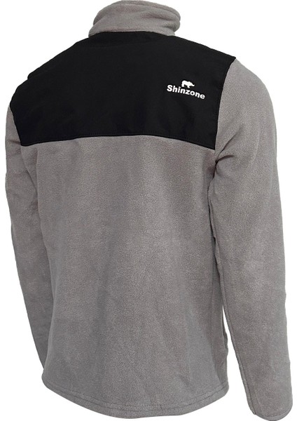 Erkek Regular Fit Fermuarlı Cepli Polar Gri Sweatshirt fırsatları