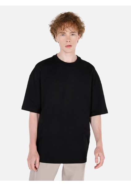 Siyah Erkek Tshirt K.kol