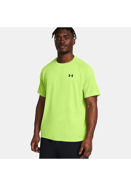 Tech Textured Erkek Sarı Antrenman T-SHIRT.304