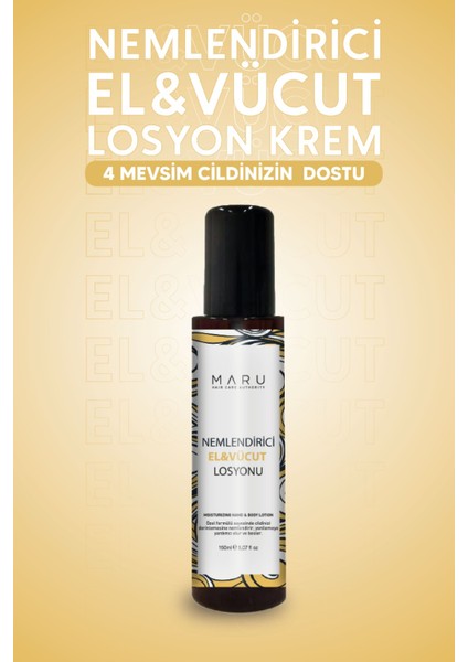 Yoğun Nemlendirici El ve Vücut Losyonu 150 ml fiyatları