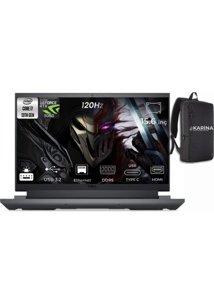 G15-5530-10 Intel Core I7-13650HX 24GB 2tb SSD RTX3050 6gb 15.6" Fhd 120Hz Freedos Gaming laptop