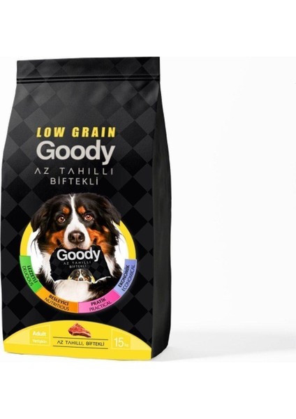 Low Graın Az Tahıllı Biftekli Köpek Maması 15 kg