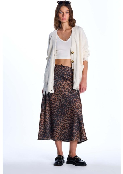 Ekru Cep Detaylı Triko Hırka fırsatları