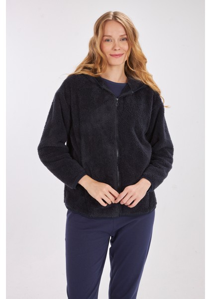 L10159W Liana Kapüşonlu Peluş Ceket indirimleri