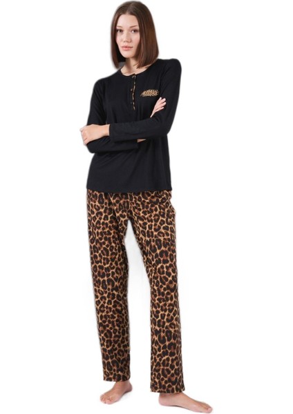 Kadın Siyah Pijama Takımı 26004