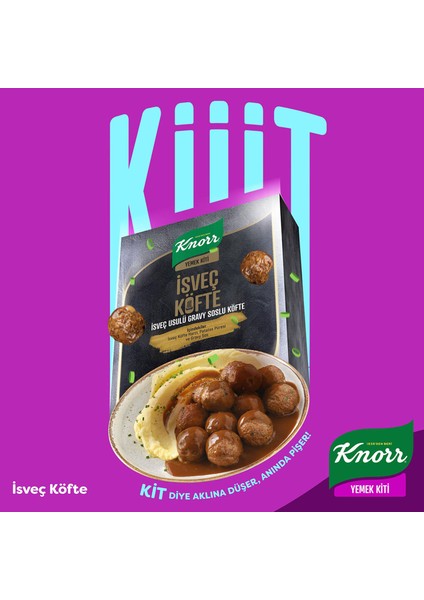 Yemek Kiti Isveç Usulü Gravy Soslu Köfte 3-4 Kişilik 150G X2