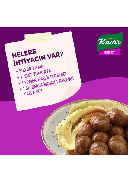 Yemek Kiti Isveç Usulü Gravy Soslu Köfte 3-4 Kişilik 150G X2