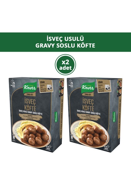 Yemek Kiti Isveç Usulü Gravy Soslu Köfte 3-4 Kişilik 150G X2