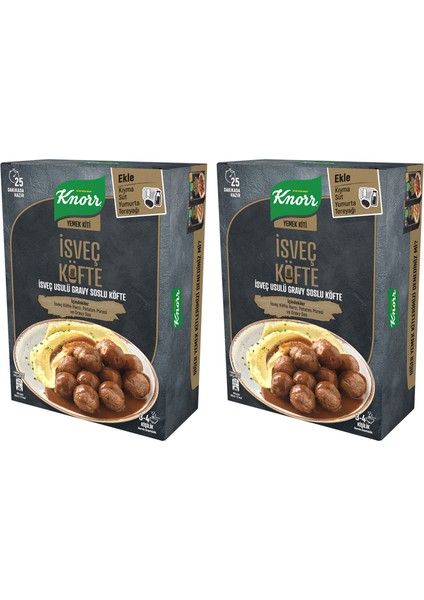 Yemek Kiti Isveç Usulü Gravy Soslu Köfte 3-4 Kişilik 150G X2