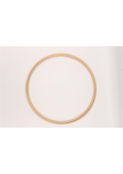 Ahşap Düz Nakış Kasnak No:8 - 8 mm Açık Kahverengi
