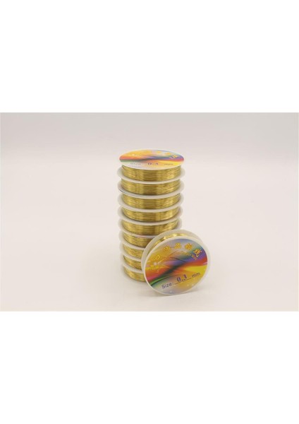 Misina Tel - 0.3 mm Altın