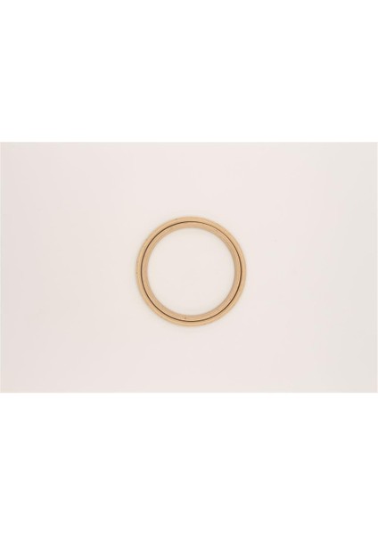 Ahşap Düz Nakış Kasnak No:1 - 8 mm Açık Kahverengi