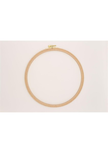 Ahşap Vidalı Nakış Kasnak No:6 - 8 mm Açık Kahverengi