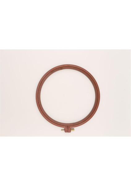 Plastik Vidalı Nakış Kasnak No:1 - 177 mm Kahverengi