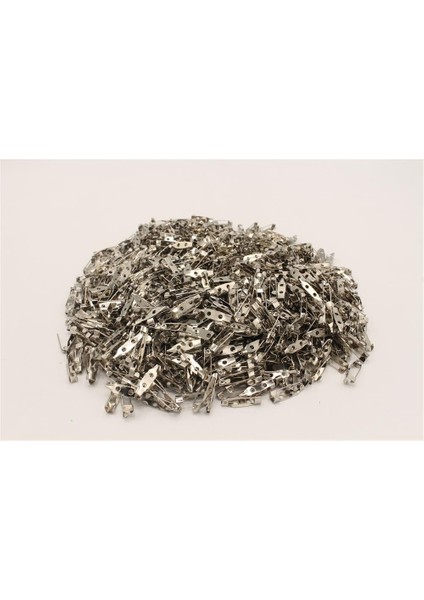 20 Mm Broş İğne - 20 Mm-1000 Li Nikel