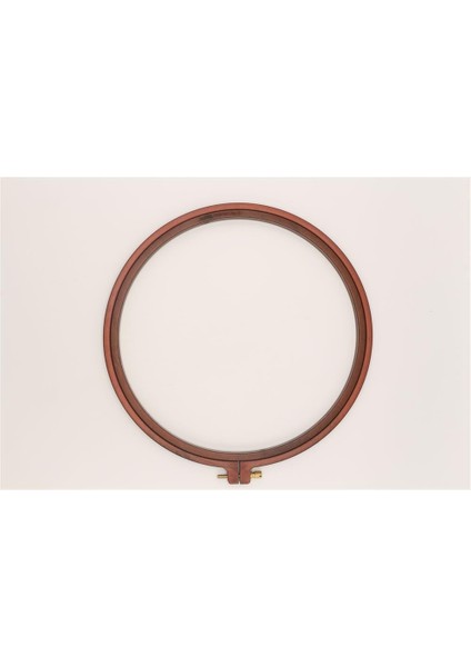 Plastik Vidalı Nakış Kasnak No:2 - 228 mm Kahverengi