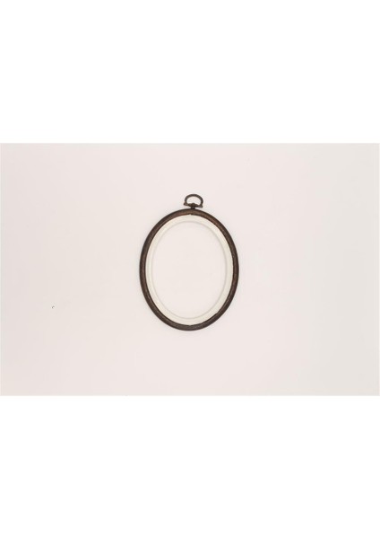 Ahşap Görünümlü Pano Kasnaklar Oval No:1 - Kahverengi