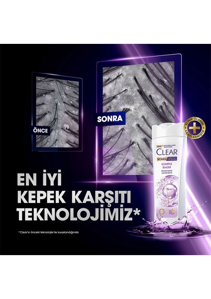 Women Kepeğe Karşı Etkili Şampuan Komple Bakım Vitamin Kompleksi 350 ml x3