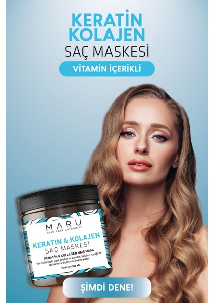 Maru Güçlendirici Onarıcı Keratin & Kolajen Saç Bakım Maskesi 500 Ml. 8699211721112