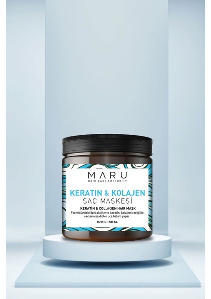 Maru Güçlendirici Onarıcı Keratin & Kolajen Saç Bakım Maskesi 500 Ml. 8699211721112