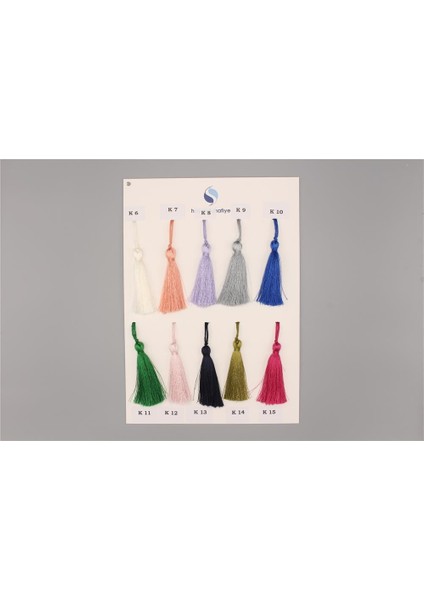 Polyester Püskül - 7 cm Krem
