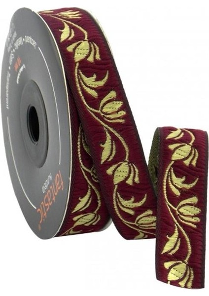 16090-BORDÜR - 10 mt Bordo