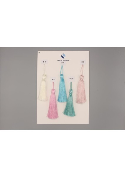 Polyester Püskül - 12 cm Turkuaz