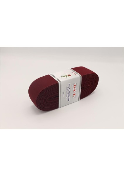 Renkli Lastik 5 cm - 10 mt Bordo