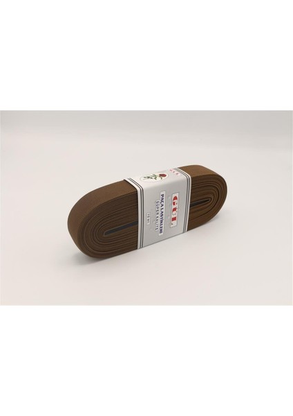Renkli Lastik 3 cm - 10 mt Kahverengi