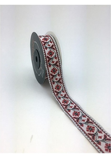 25988-BORDÜR - 10 mt Kırmızı