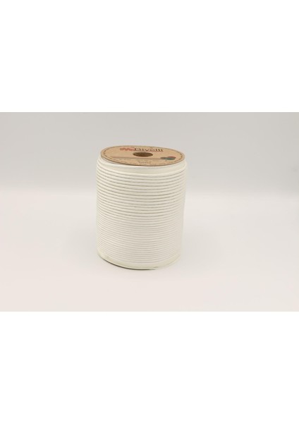 Saten Ipli Biye Krem 13MM