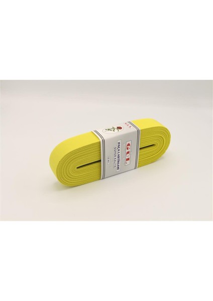 Renkli Lastik 3 cm - 10 mt Sarı