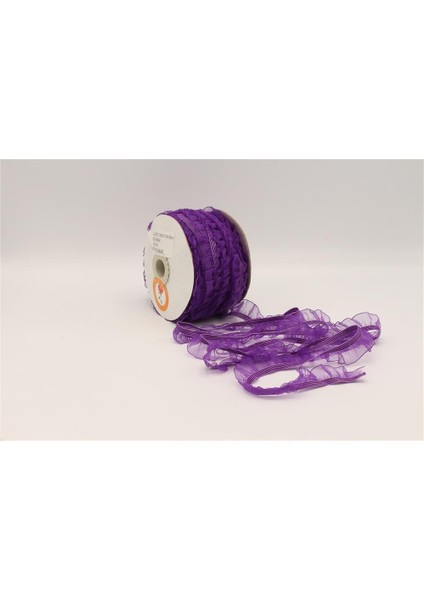 Fırfırlı Lastikler 18 mm Genişlik - 25 mt Mor