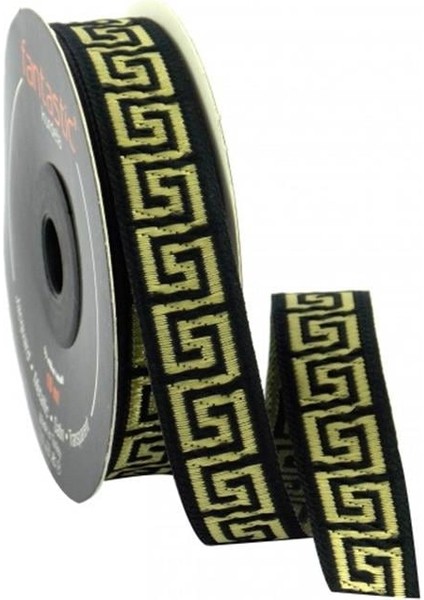 16062-BORDÜR - 10 mt Siyah-Altın