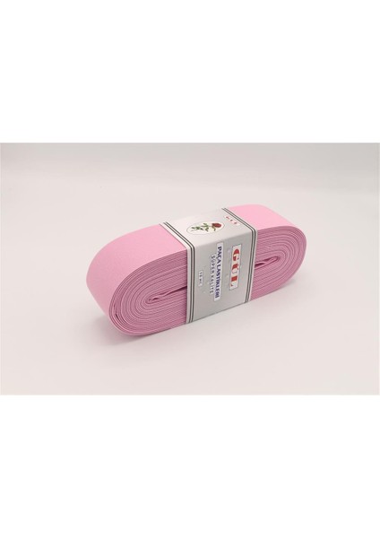 Renkli Lastik 5 cm - 10 mt Bebe Pembe