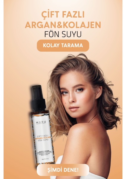 Argan & Collagen Bağ Onarıcı Isı Koruyucu Saç Bakım Spreyi 150 ml