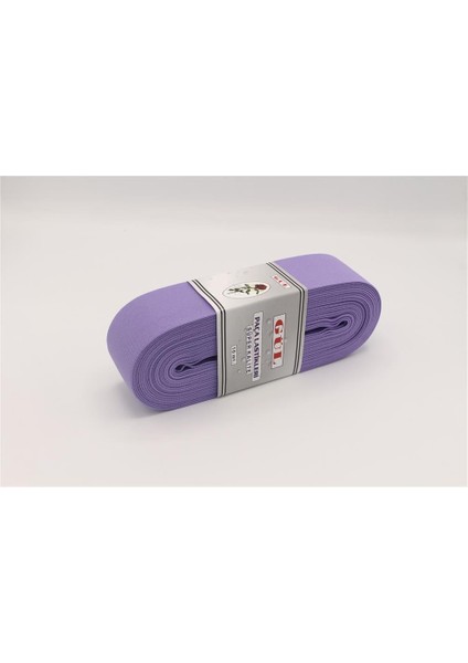 Renkli Lastik 5 cm - 10 mt Lila