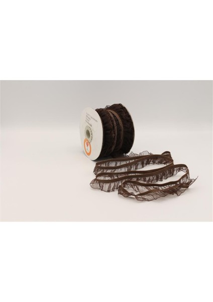 Fırfırlı Lastikler 18 mm Genişlik - 25 mt Kahverengi