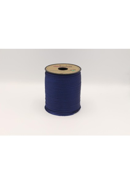 Saten Ipli Biye Lacivert 13MM