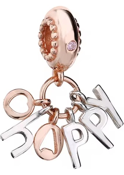 Happy Yazılı Sallantılı Charm