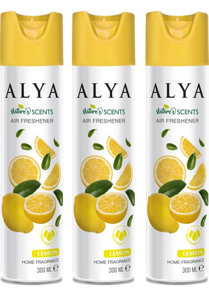 Nature's Scents LemonLimon Su Bazlı Oda Kokusu ml x3 Adet