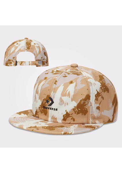 Camo 6 Panel Bej Şapka